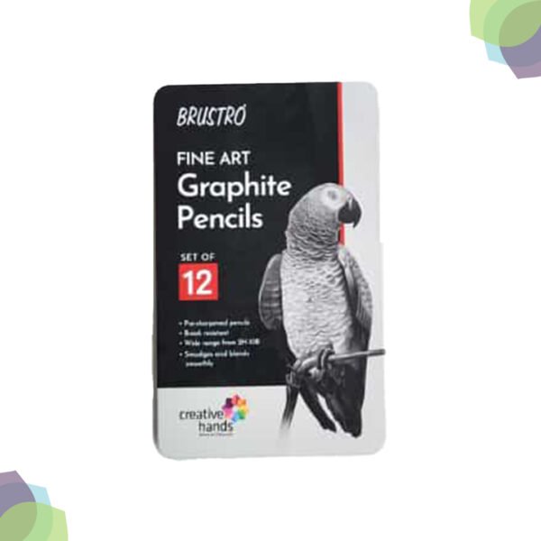 BRUSTRO Artists' Fine Art Graphite Pencil Sets ARTISTS FINEART GRAPHITE PENCIL SET OF 12