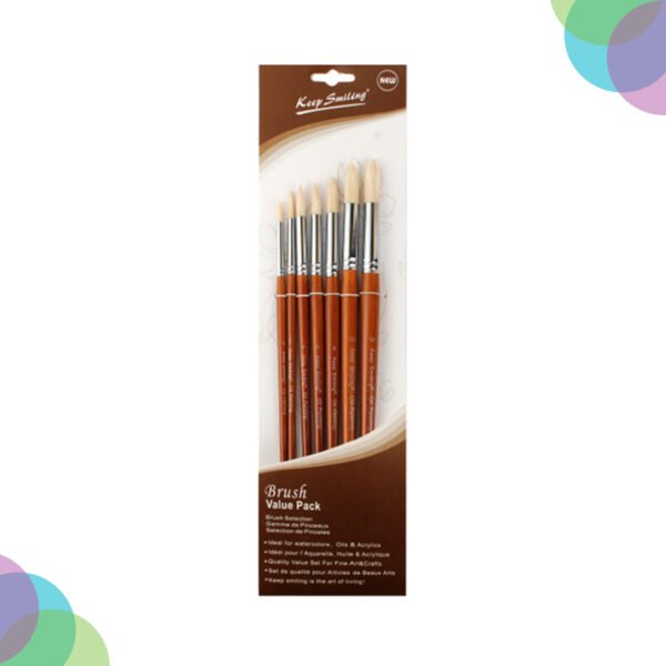 Keep Smiling Bristle Hair Brush Sets Long Handle Keep Smiling Bristle Hair Brush Sets Long Handle