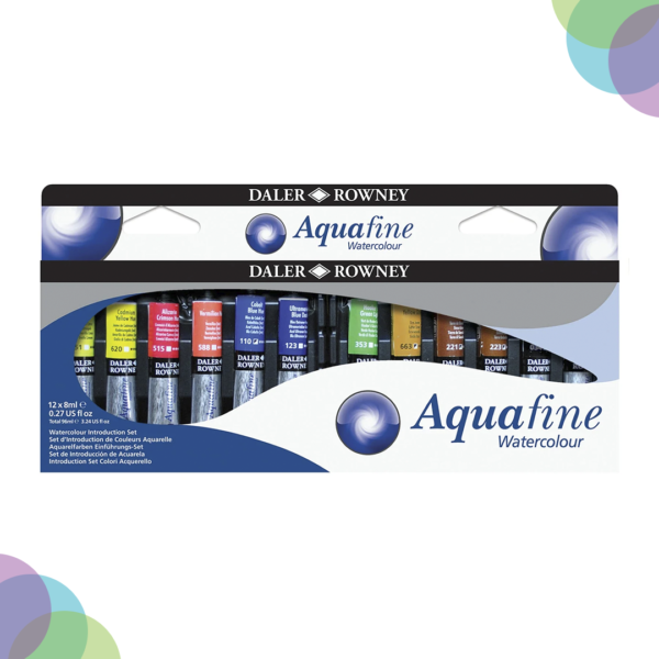 Daler-Rowney Aquafine 12X8Ml Introduction Set Daler Rowney Aquafine 12X8Ml Introduction Set