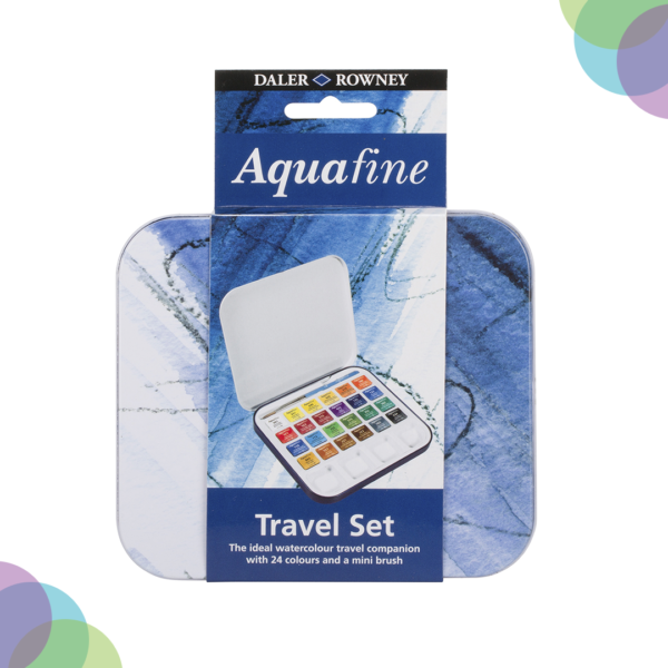 Daler-Rowney Aquafine Travel Tin (24) Daler Rowney Aquafine Travel Tin 24