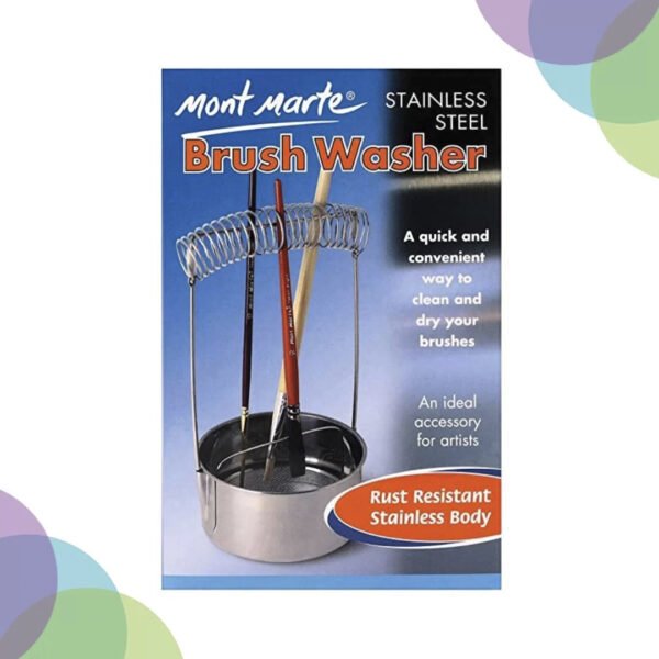 Mont Marte Brush Washer Stainless Steel Mont Marte Brush Washer Stainless Steel