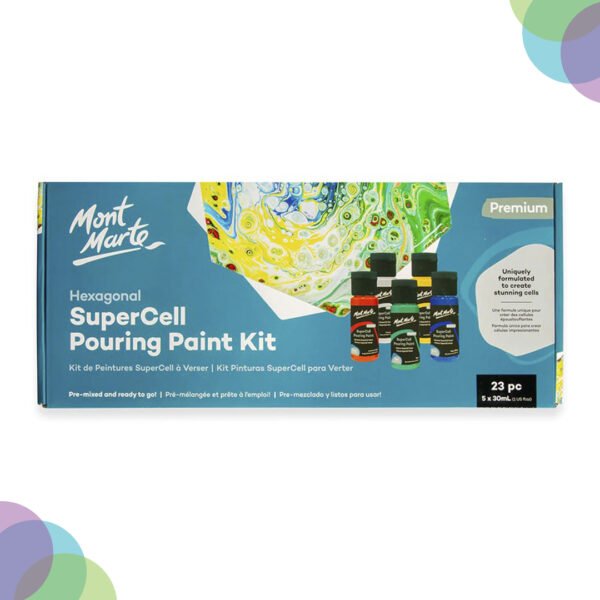 Mont Marte SuperCell Pouring Paint Kit 23 Mont Marte SuperCell Pouring Paint Kit 23