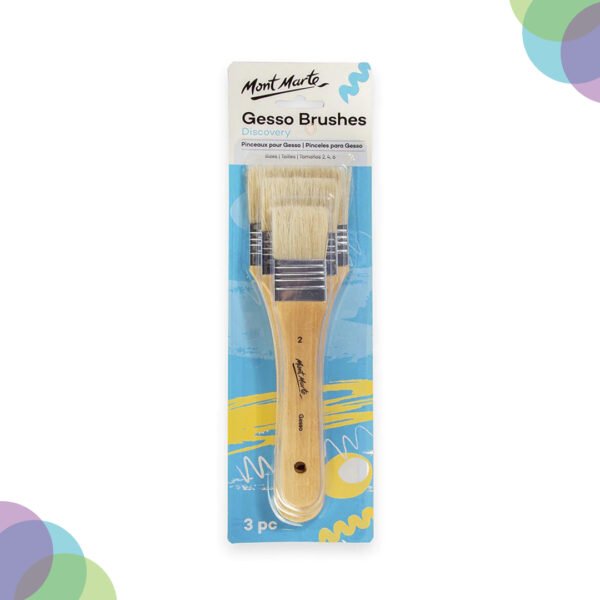 Mont marte Gesso Brushes Set of 3 Mont marte Gesso Brushes Set of 3