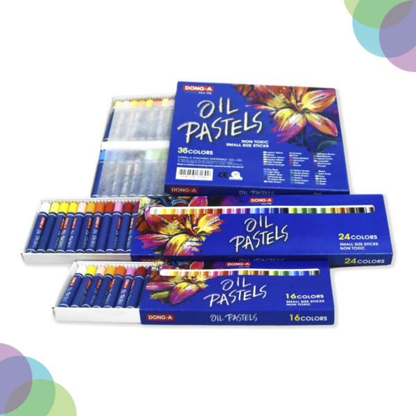 Dong-A Small Round Oil Pastel  Sets