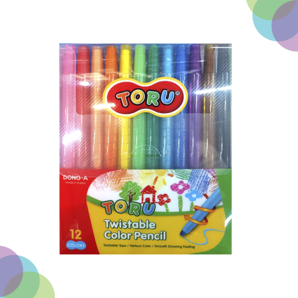 Dong-A Twistable Colour Pencil Set Of 12