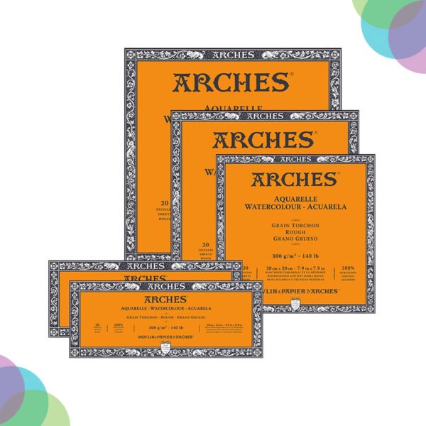 Arches Watercolour Pads Rough Grain 300Gsm