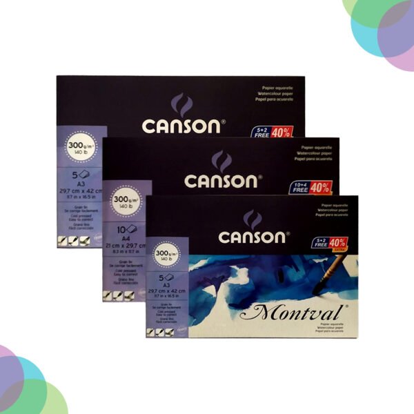 Canson Montval Cut Packets 300Gsm