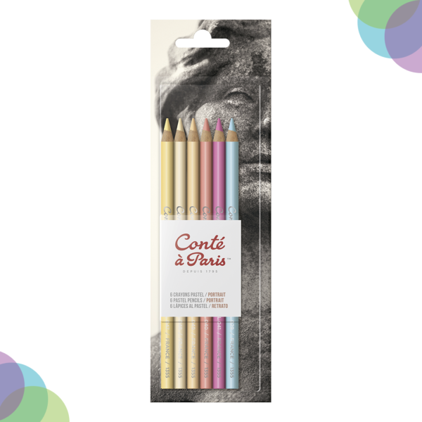 Conte A Paris Pastel Pencils Set Of 6 Portrait Conte A Paris Pastel Pencils Set Of 6 Portrait