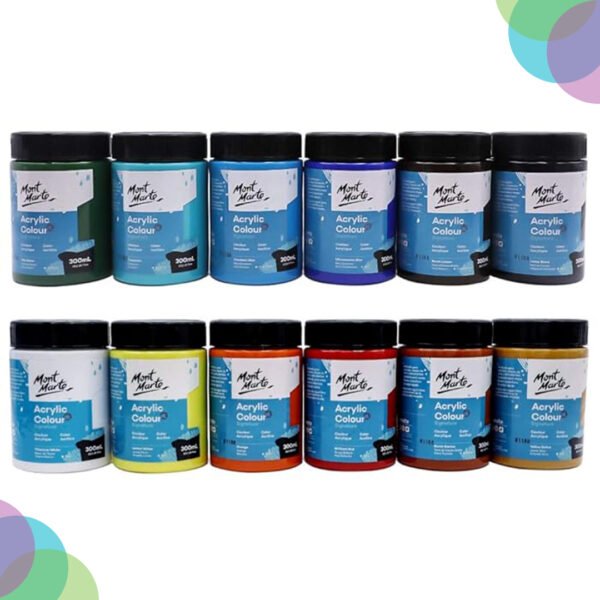 Mont Marte Acrylic Colours Paint 300ml