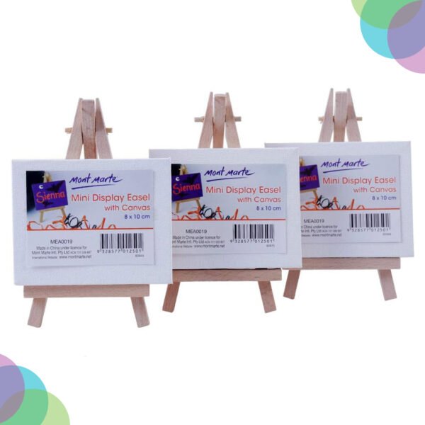 Mont Marte Mini Display Easels with Canvas