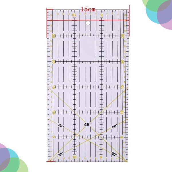 Dafa Quilting Ruler 6 X 12 Inch (AC-30) Dafa Quilting Ruler 6 X 12 Inch AC 30