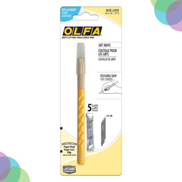 Olfa Art Knife Ak-1 With 5 Blades (AK-1/5B) Olfa Art Knife Ak 1 With 5 Blades AK 15B