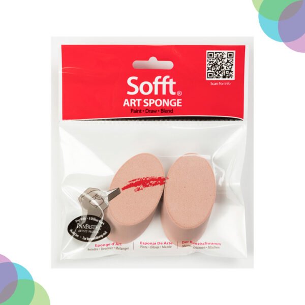 Panpastel Sofft Round 2 Angle Slice Sponges Pack (61030) Panpastel Sofft Round 2 Angle Slice Sponges Pack 61030