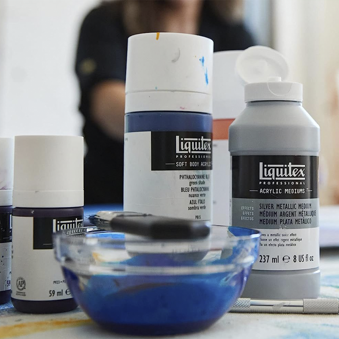Liquitex Mettalick Silver Medium 237ML - Image 2