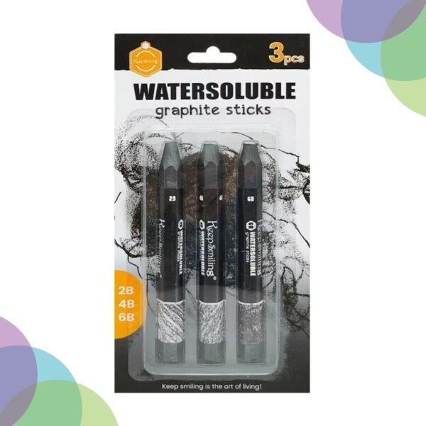Keep Smilling Watersoluble Graphite Sticks 2B/4B/6B