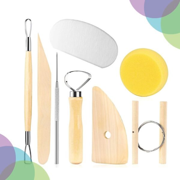 Keep Smiling Pottery Tools Kit 8pcs