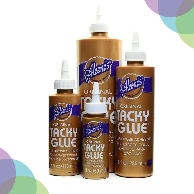 Aleene’s glue with strong, reliable adhesion for art, crafts and school use