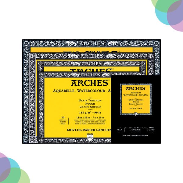 Arches Watercolour  Pads Rough Grain 185Gsm
