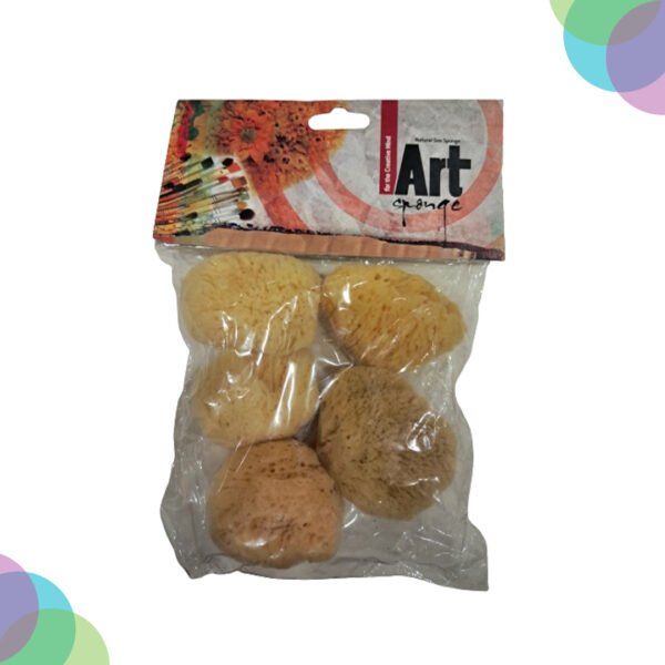 Art Sponge Natural  Sea Sponges 2-2.5 Inch Pack Of 5
