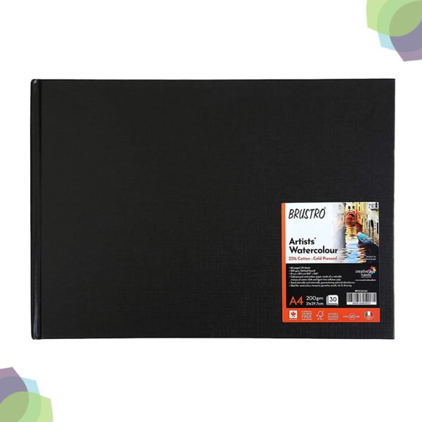 BRUSTRO WaterColour Stitched Bound Pads 200gsm
