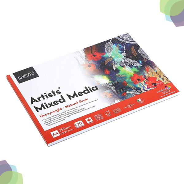 BRUSTRO Artists' Mixed Media Glued Pads 250 GSM