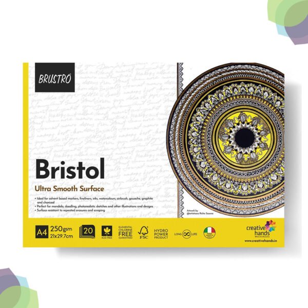 BRUSTRO Bristol Ultra Smooth Glued Pad 250 GSM