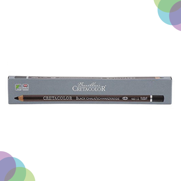 CRETACOLOR Artists' Black Pastel Pencils Hard (Pack of 3 Pencils)