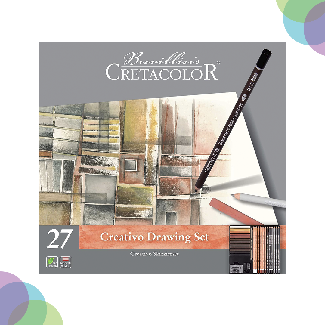 CRETACOLOR Creativo Drawing Set of 27 - Tin Box
