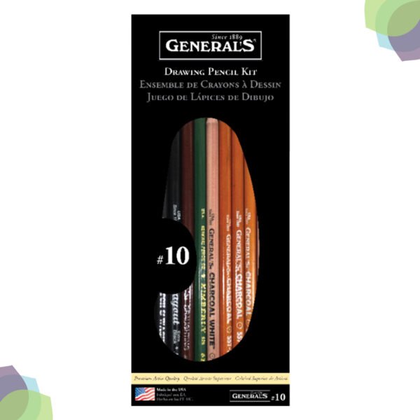 General Classic Drawing & Sketching Kit – 13 Pcs Set