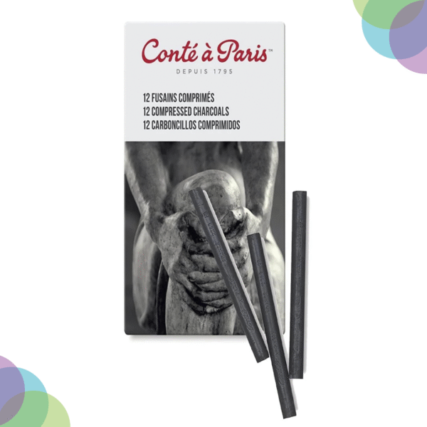 Conte A Paris Compressed Charcoal Set Of 12