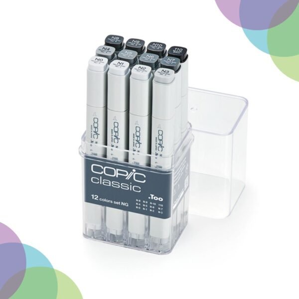 Copic Classic Marker 12  Set Neatral Gray