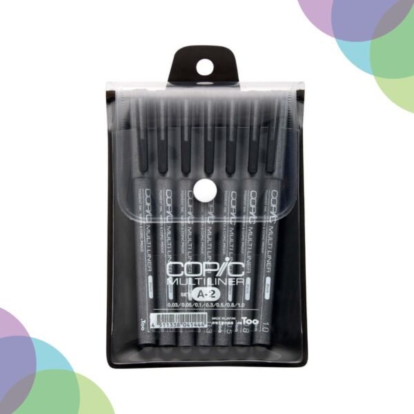 Copic Multiliner Black 7Pc Set A2