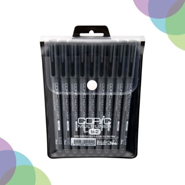 Copic Multiliner Black 9Pc Set B2
