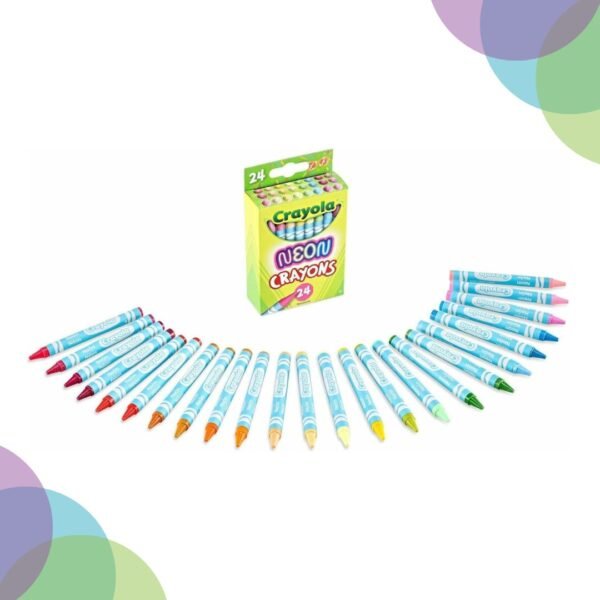 Crayola  Neon Crayons Set of 24