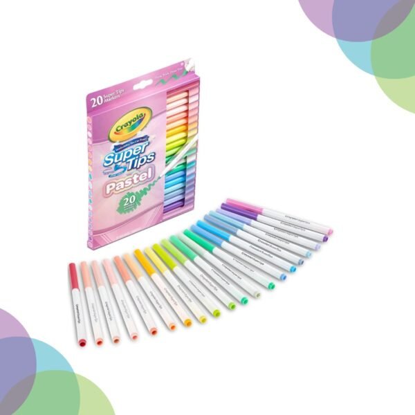 Crayola Super Tip Washable Marker Pastel Set of 20