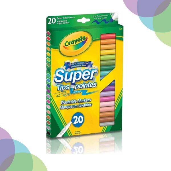 Crayola Super Tips Washable Markers Set of 20