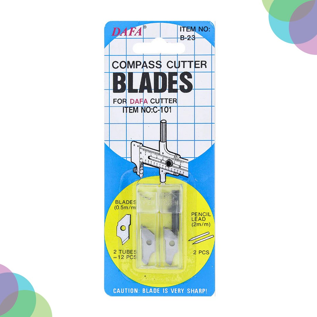 Dafa Compass Cutter Replacement Blades Pack Of 12 (B-23)