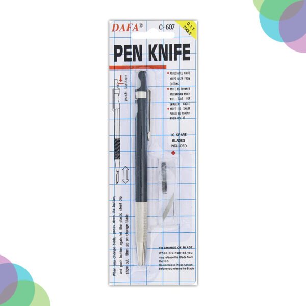 Dafa Delux Retractable Pen Knife (C-607)