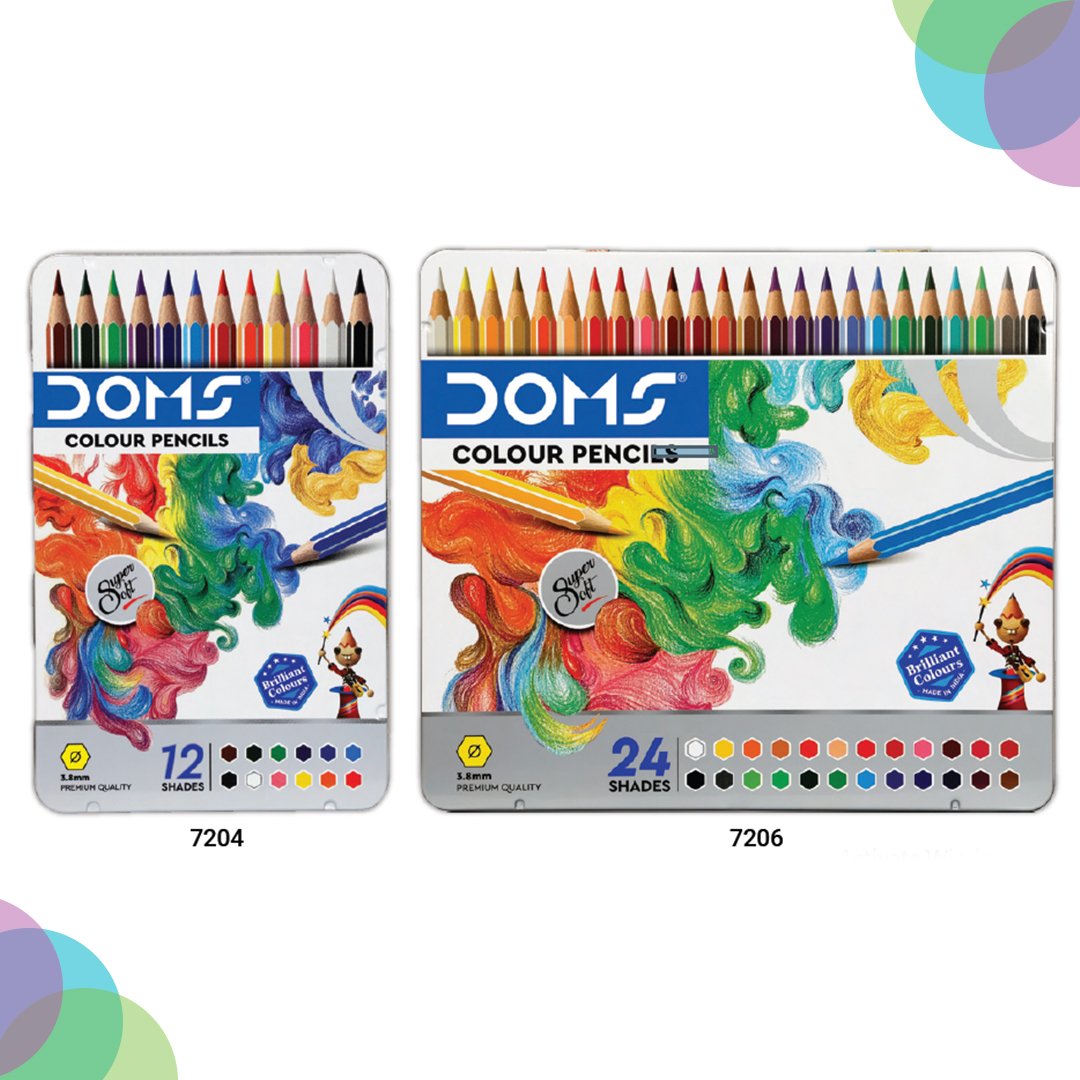 Doms Colour Pencil Tin Sets