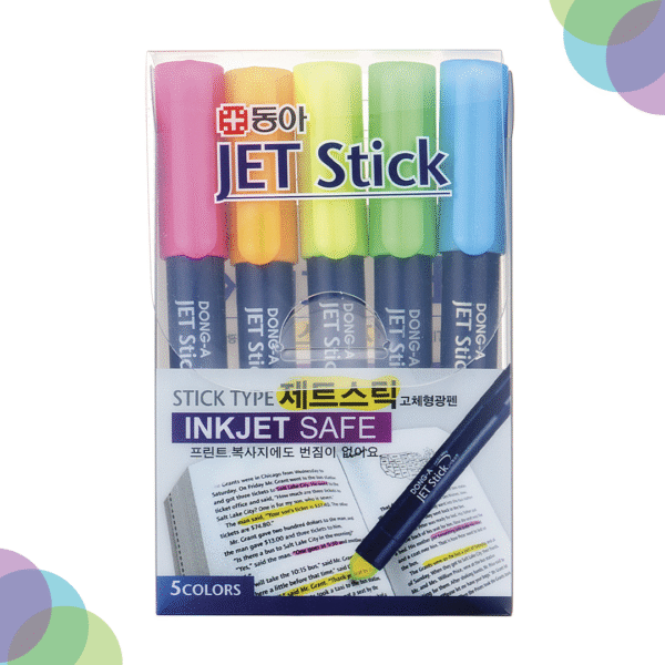Dong-A Jet Stick Oval Highlighter Sets
