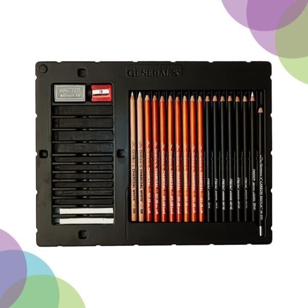 General Charcoal Drawing Set – Artist Collection 57Retro
