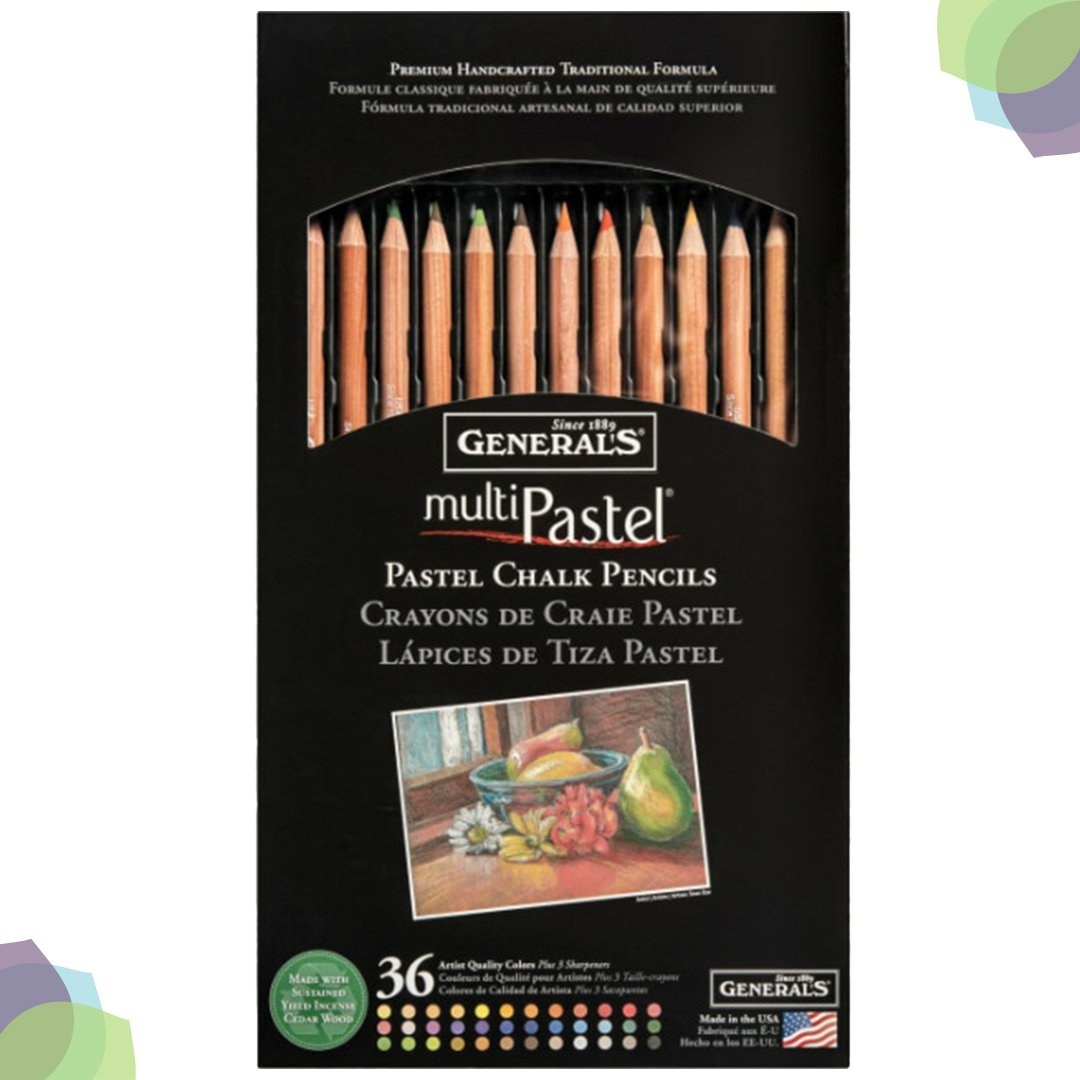 General Multi-Pastel Chalk Pencils Sets