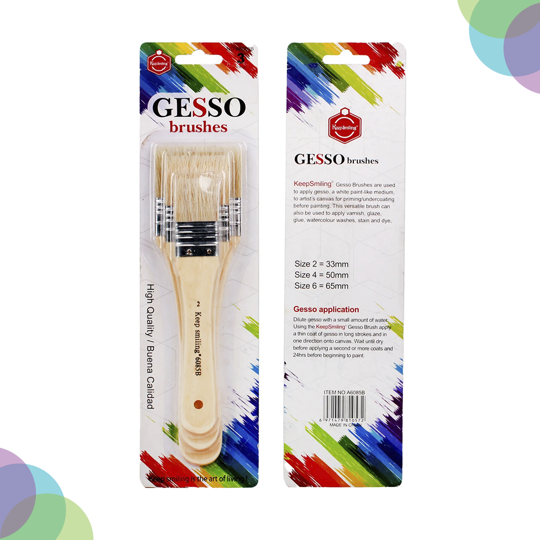 Keep Smiling Gesso Brush Sets