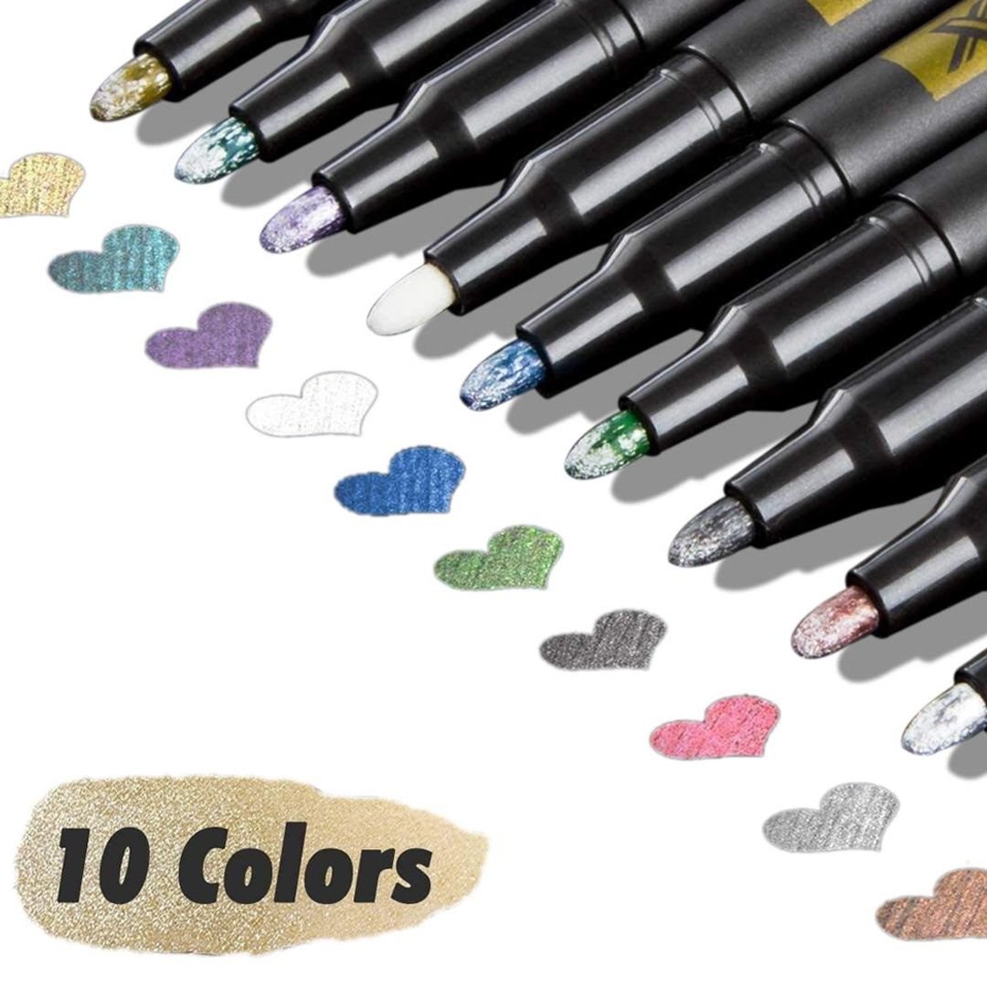 Keep Smiling Metallic Color Pen Set 10 - Image 5