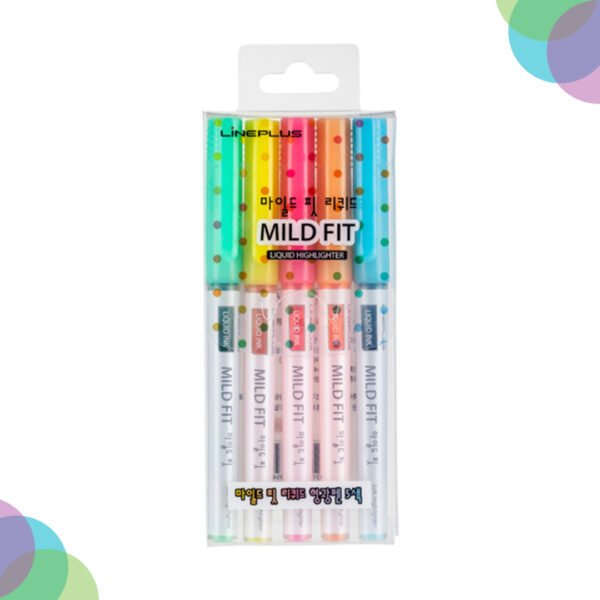 Lineplus Mild Fit Liquid Highlighter Set of 5