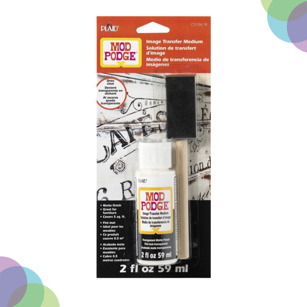 Mod Podge Image Transfer Medium 59Ml With Sponge