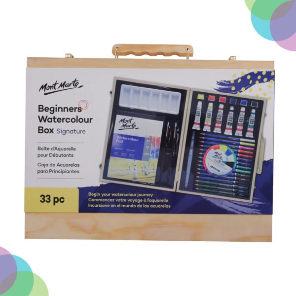 Mont Marte Beginners Watercolour Kit  33pc