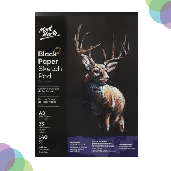 Mont Marte Black Paper Sketch Pads