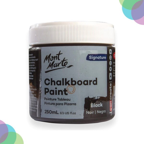 Mont Marte Chalkboard Paint 250ml - Black