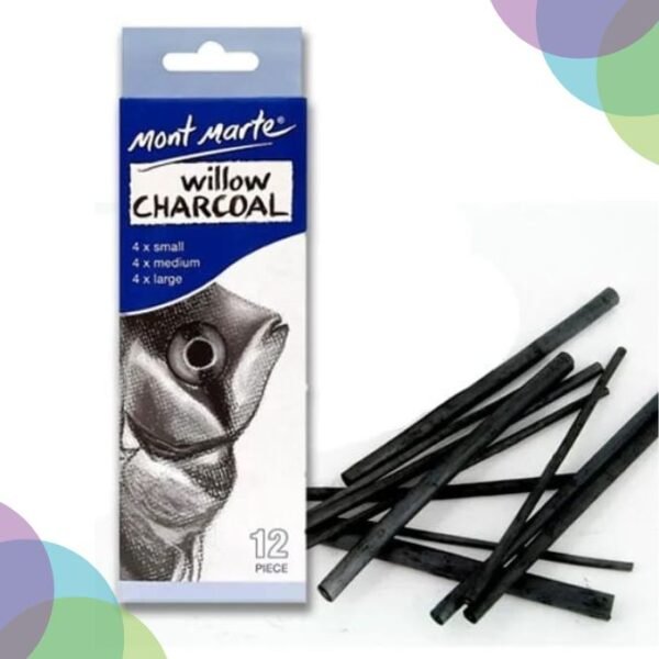Mont Marte Willow Charcoal Pkt 12